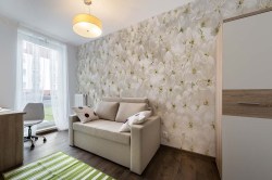 Fotobehang witte cherry bloemen